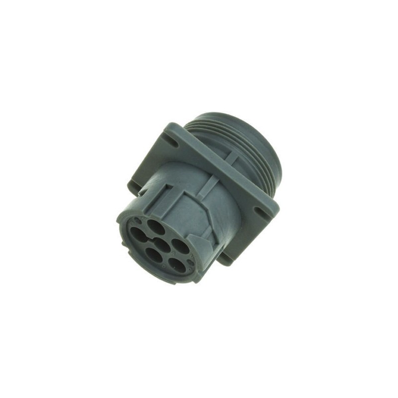 1 pcs - Amphenol Circular Connector, 6 Contacts, Panel Mount, Socket, Male, AHD Series