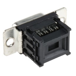 1 pcs - RS PRO 9 Way Cable Mount D-sub Connector Socket, 2.77mm Pitch