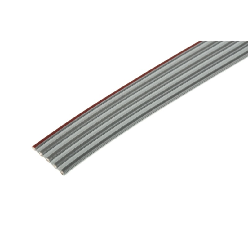 1 Reel of 30 M - 3M 8124 Series Flat Ribbon Cable, 5-Way, 2.54mm Pitch, 181m Length