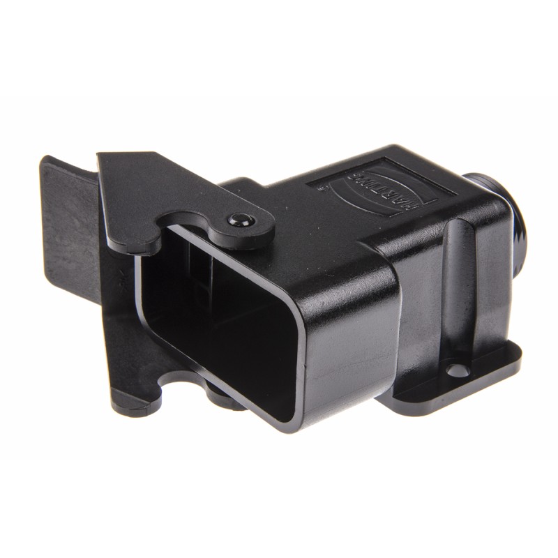 1 pcs - Harting, Dust Protection Cover Connector Housing Surface Mount Socket, 4P+2E, Screw Down Termination