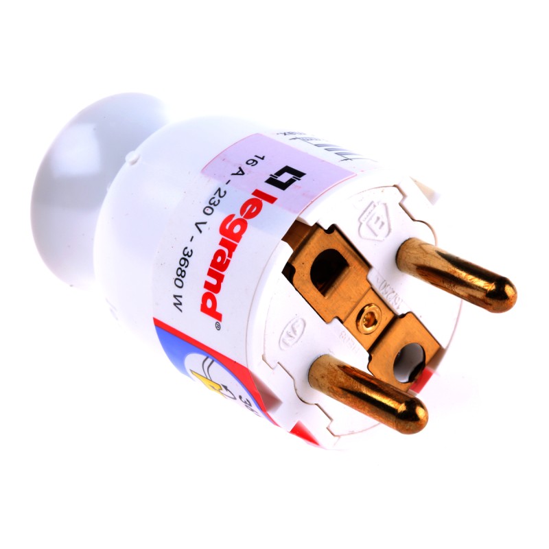 1 pcs - Europe Mains Connector, 16A, Cable Mount, 250 V ac