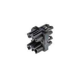 1 pcs - Wieland H-distributor, 3 Way, 20A, Female, GST18i3, Surface Mount, 250 V ac