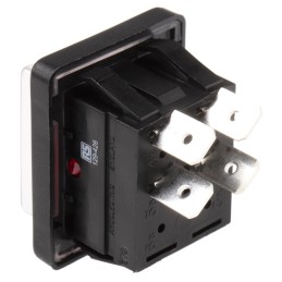 1 pcs - Arcolectric (Bulgin) Ltd Illuminated DPST, On-Off Rocker Switch Panel Mount