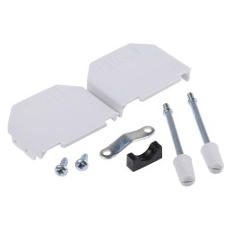 1 pcs - Amphenol ICC Nylon D Sub Backshell, 15 Way, Strain Relief