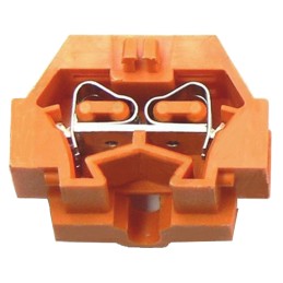 10 pcs - Wago 260 Series Orange Modular Terminal Block, 1.5mm², Single-Level, Cage Clamp Termination