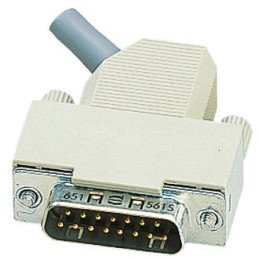 1 pcs - Harting D-sub Series Polymer Right Angle D Sub Backshell, 37 Way, Strain Relief