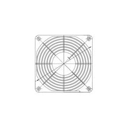 1 pcs : PB-12 - Fan Accessories Fan Finger Guard, 120mm, Plastic