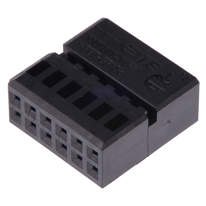 100 pcs - TE Connectivity, Micro Quadlok System Automotive Connector Plug 12 Way, Crimp Termination