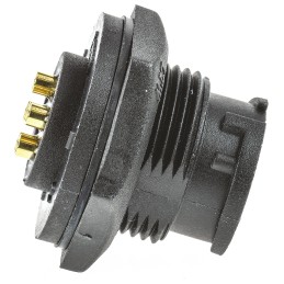 1 pcs - Amphenol Industrial Circular Connector, 6 Contacts, Panel Mount, Plug, Male, IP67, Ceres Series