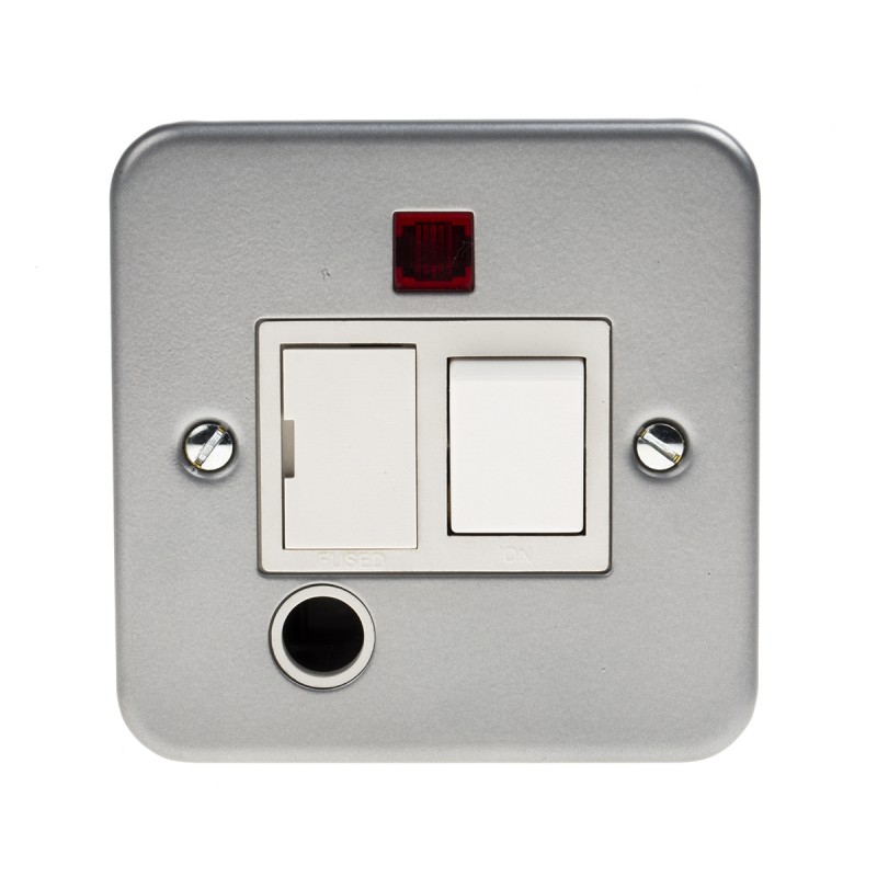 1 pcs - RS PRO 13A, 2 Gang Switched Fused Spur