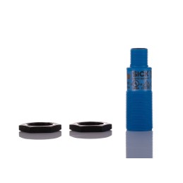 1 pcs - Sick UM18 Series Ultrasonic Barrel-Style Proximity Sensor, M18 x 1, 30 - 250 mm Detection, NPN Output, 10
