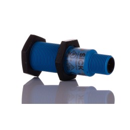 1 pcs - Sick UM18 Series Ultrasonic Barrel-Style Proximity Sensor, M18 x 1, 30 - 250 mm Detection, NPN Output, 10