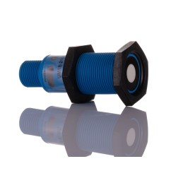 1 pcs - Sick UM18 Series Ultrasonic Barrel-Style Proximity Sensor, M18 x 1, 30 - 250 mm Detection, NPN Output, 10