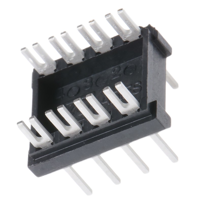 1 pcs - Aries Electronics 2.54mm Pitch 8 Way,Through Hole Mount IC Dip Header, Tin over Nickel, 2A