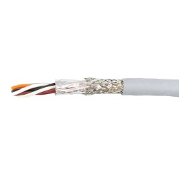 1 Reel of 30 M - Alpha Wire Twisted Pair Data Cable, 4 Pairs, 0.241 mm², 8 Cores, 24 AWG, Screened, 30m, Grey Sheath