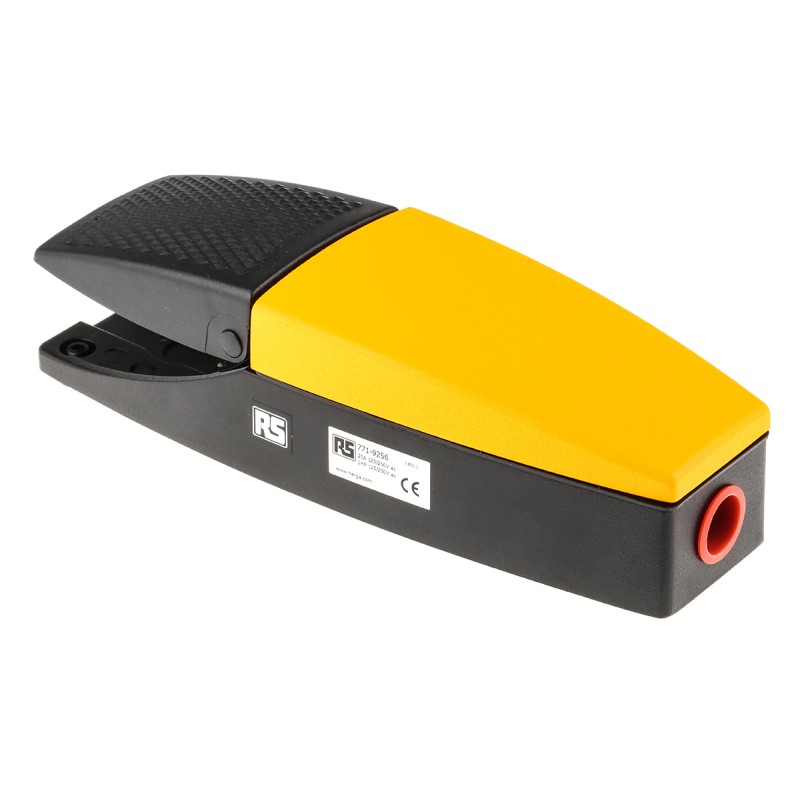 1 pcs - RS PRO Momentary Foot Switch - Die Cast Aluminium Case Material, DP-CO, 21 A Contact Current, 250V Contact Voltage