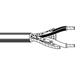 1 Reel of 304 - Belden Twisted Pair Data Cable, 1 Pairs, 0.8 mm², 2 Cores, 18 AWG, Screened, 304m, Chrome Sheath