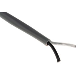 1 Reel of 304 M - Belden 2 Core, 0.8 mm² CSA, 5.64mm od, 304m, Chrome