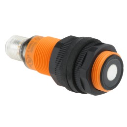 1 pcs - ifm electronic Ultrasonic Barrel-Style Proximity Sensor, M18 x 1, 40 - 300 mm Detection, PNP Output, 10 -