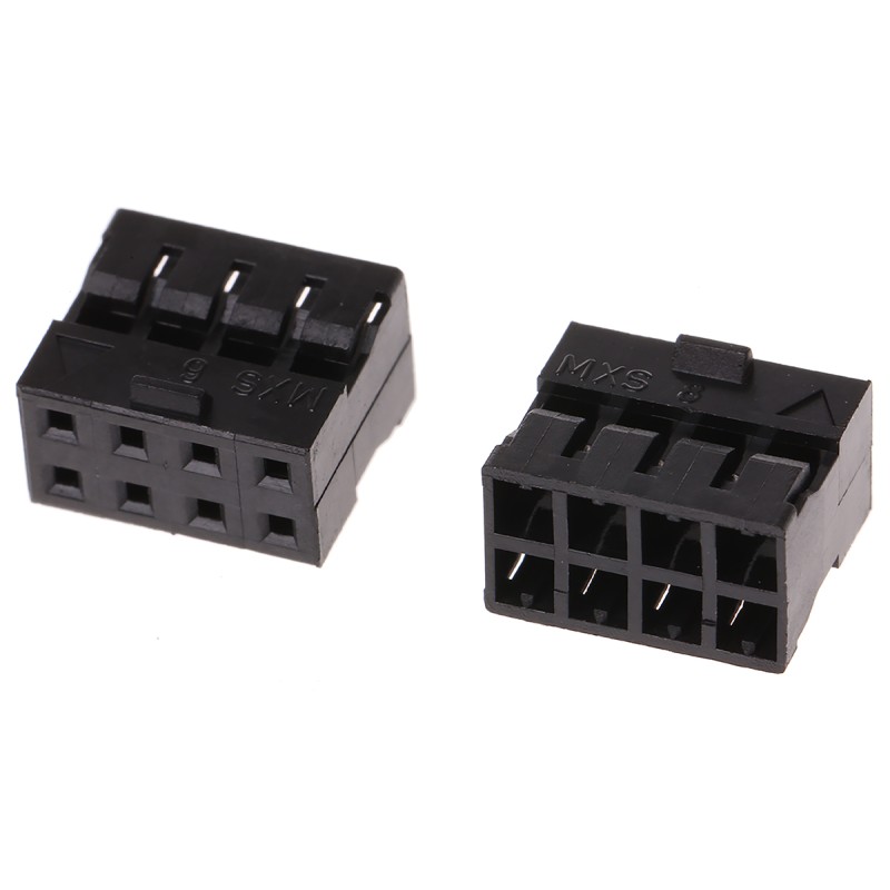 10 pcs - Molex, Milli-Grid Female Connector Housing, 2mm Pitch, 8 Way, 2 Row