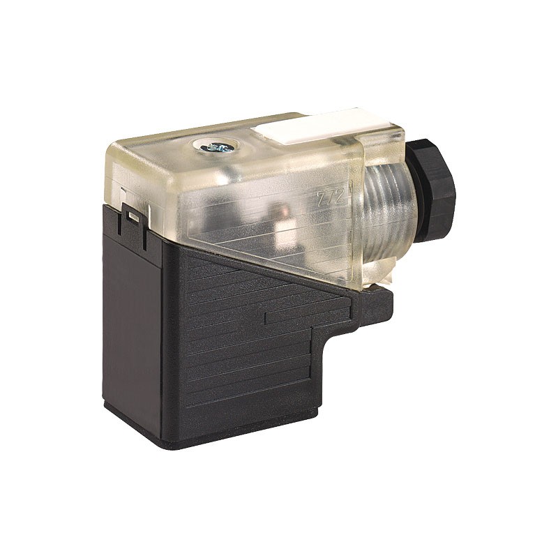 1 pcs - Murrelektronik Limited 2P+E DIN 43650, Female DIN 43650 Solenoid Connector, with Indicator Light, 24 V ac/dc Voltage