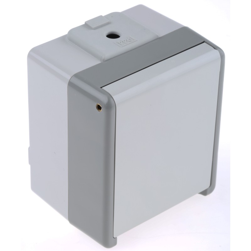 1 pcs - Siemens Grey 1 Gang Plug Socket, 10A, Type E - French, Outdoor Use