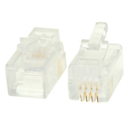 10 pcs - Bel-Stewart 940-SP Series Male RJ22 Connector, Cable Mount
