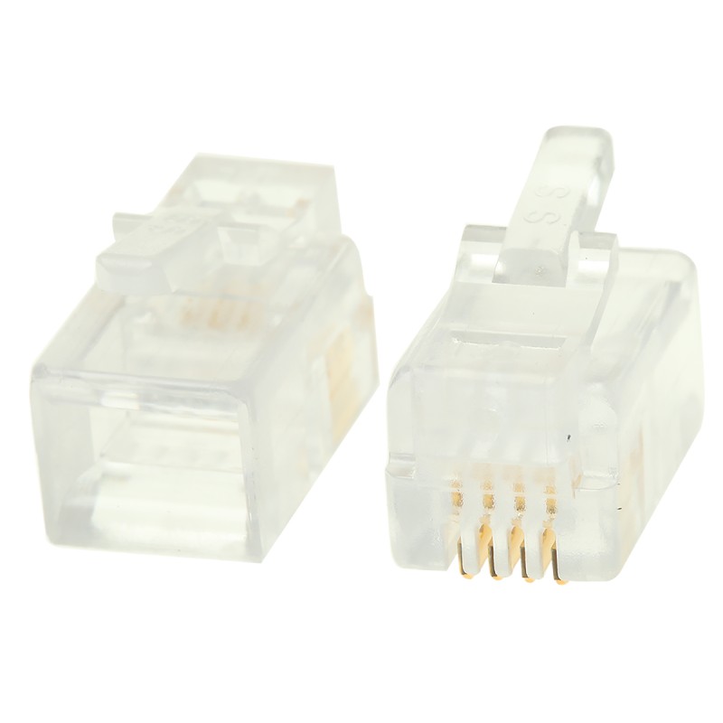 10 pcs - Bel-Stewart 940-SP Series Male RJ22 Connector, Cable Mount