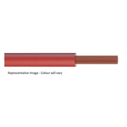 1 Reel of 305 M - RS PRO 1 Core Electrical Cable, 2.5 mm, 305m, Red Polyvinyl Chloride PVC Sheath, Tri-rated, 30 A, 600-1000 V