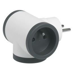 1 pcs - Legrand French / German Multi Outlet Plug, 16A, Plug-In