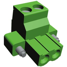 1 pcs - TE Connectivity 5mm Pitch 2 Way Pluggable Terminal Block, Plug, Through Hole, Screw Termination