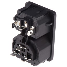 1 pcs - Schurter C13, C14 Snap-In IEC Connector Socket, Plug, 10A, 250 V