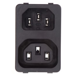 1 pcs - Schurter C13, C14 Snap-In IEC Connector Socket, Plug, 10A, 250 V