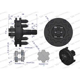 Shaft friction clutch 900nm 1 3 8 z6 Warynski
