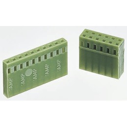 10 pcs - TE Connectivity, AMPMODU MOD IV Female Connector Housing, 2.54mm Pitch, 6 Way, 2 Row