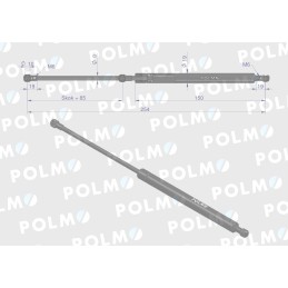 L max 254mm actuator massey ferguson polmo