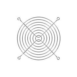 1 pcs : 08170 - Fan Accessories 120mm Wire Form Fan Guard, Bright Nickel Chrome Finish
