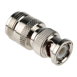 1 pcs - Straight 50Ω RF Adapter BNC Plug to Type N Socket