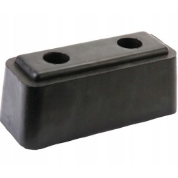 Rubber bumper 200x80x80 2 holes