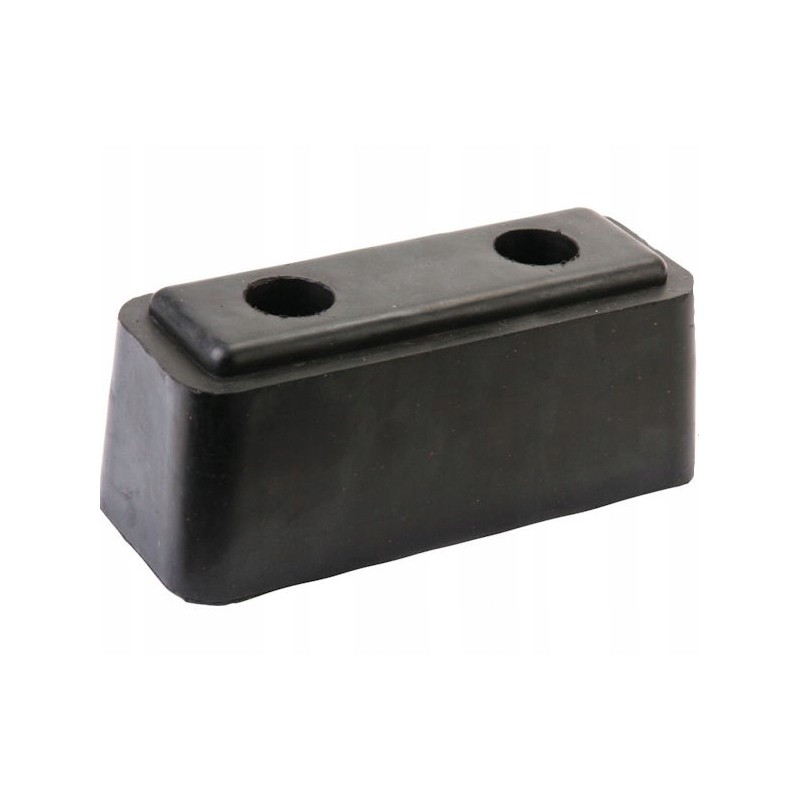 Rubber bumper 200x80x80 2 holes