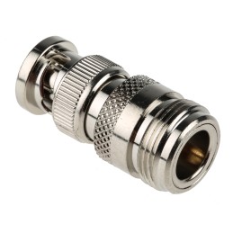 1 pcs - Straight 50Ω RF Adapter BNC Plug to Type N Socket