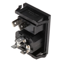 1 pcs - Bulgin C14 Snap-In IEC Connector Male, 10A, 250 V