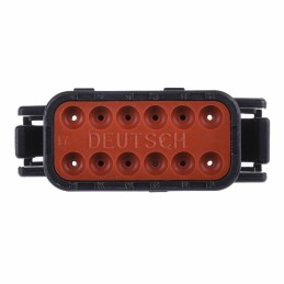 1 pcs - Deutsch, DTM Automotive Connector Plug 12 Way, Crimp Termination