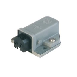 1 pcs - Hirschmann, ST IP20 Grey Panel Mount 2P Industrial Power Plug, Rated At 16A, 250 V