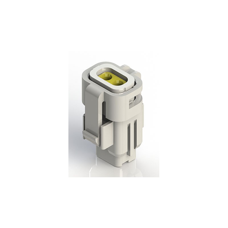 10 pcs - EDAC Wire to Wire Connector Cable Mount Socket, 2P, Crimp Termination, 3A, 250 V