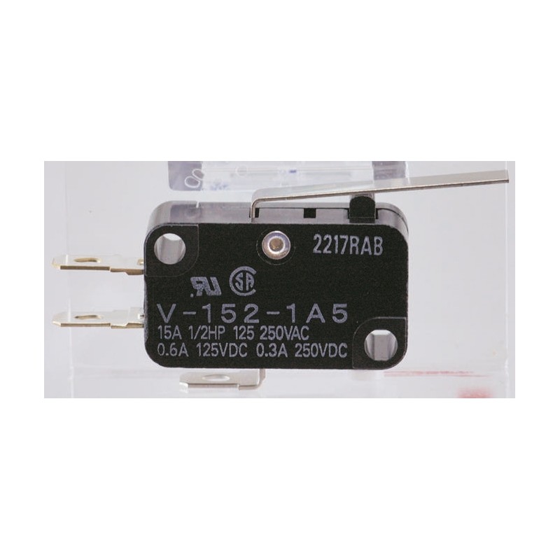1 pcs - Omron Hinge Lever Micro Switch, Solder Terminal, 16 A @ 250 V ac, SPDT, IP40
