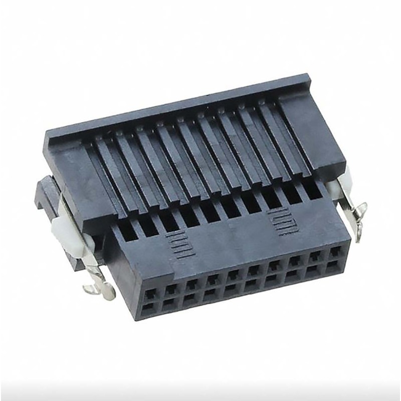 1 pcs - Samtec, ISDF Female PCB Connector Housing, 1.27mm Pitch, 10 Way, 2 Row Top Entry