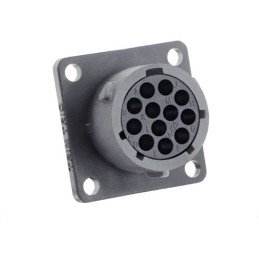 1 pcs - Souriau Circular Connector, 12 Contacts, Cable Mount, Socket