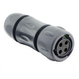 1 pcs - Souriau Circular Connector, 4 Contacts, Cable Mount, Plug