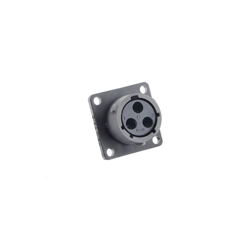 1 pcs - Souriau Circular Connector, 3 Contacts, Cable Mount, Socket